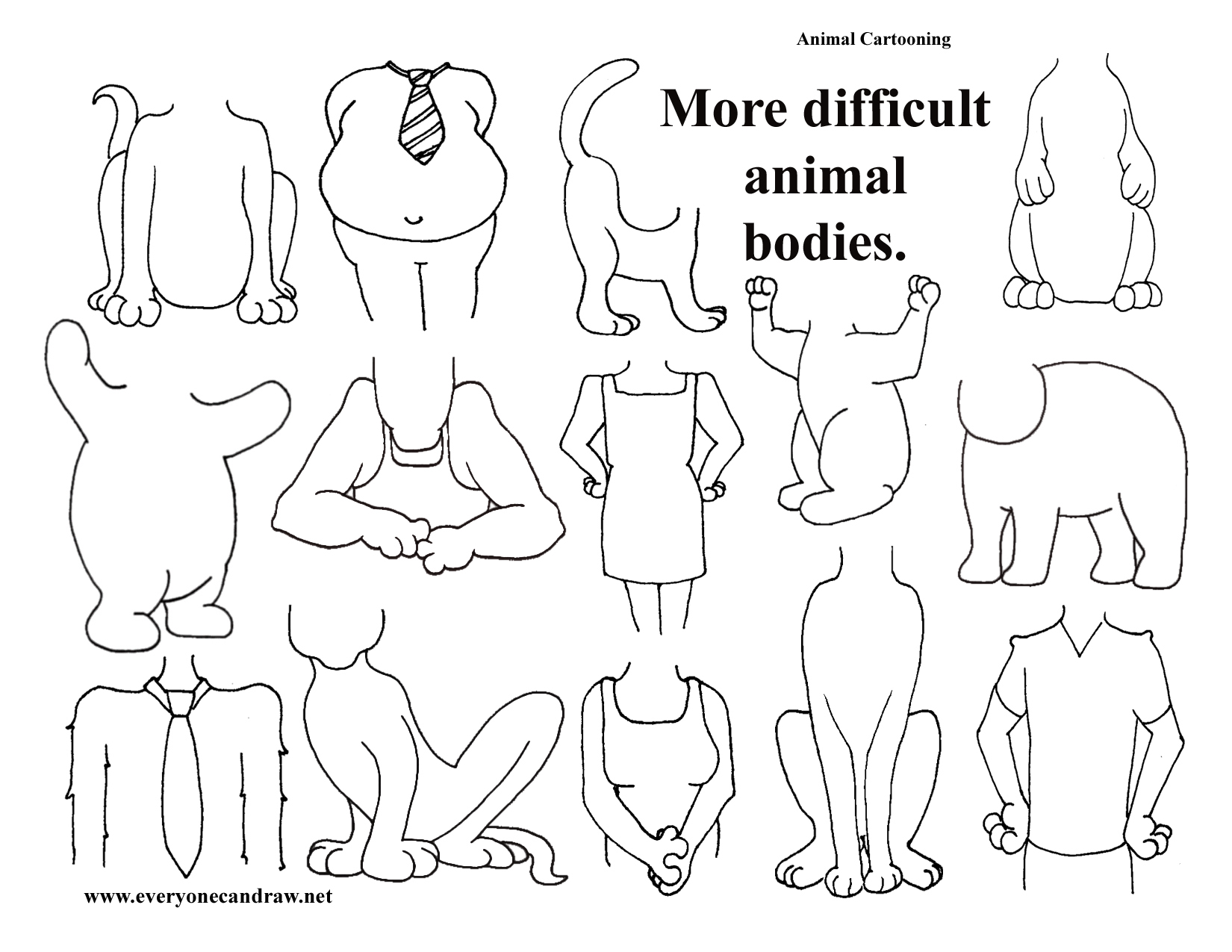 Animal bodies - more difficult